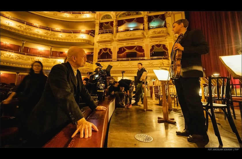 Serial „Erynie” był kręcony m.in. we Wrocławiu. Na zdjęciu scena kręcona w Operze Wrocławskiej
