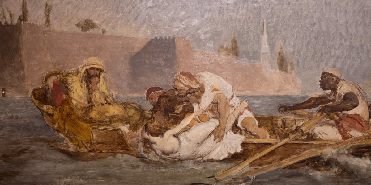 Na zdjęciu: fragment obrazu olejnego "Utopiona w Bosforze" pędzla Jana Matejki (1880 r.)