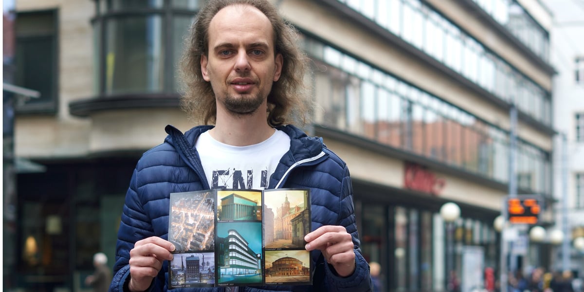 Jan Jerzmański, autor baśniowych grafik z wrocławską architekturą w roli głównej