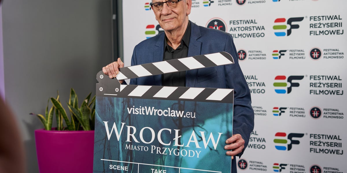 Wiktor Zborowski, znakomity polski aktor, przyjechał do Wrocławia na dwa filmowe festiwale