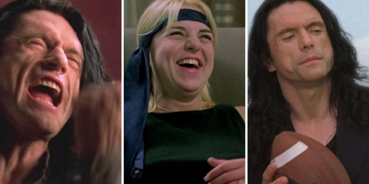 Kolaż kadrów z filmu "The Room"