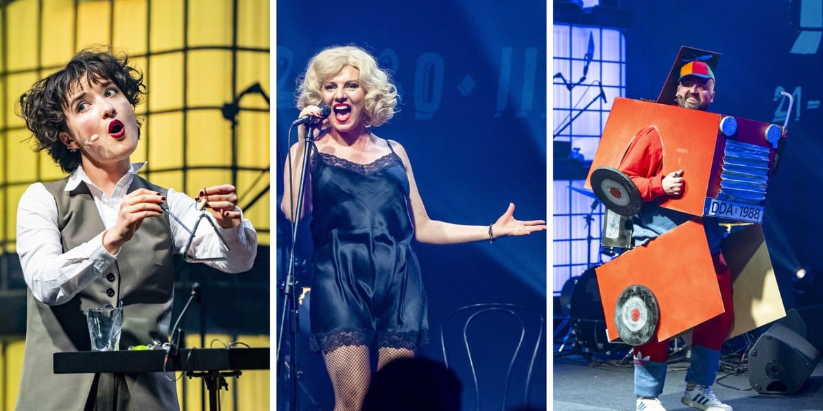 Trzy zdjęcia finalistów – od lewej Lenya Gramz, Ewelina Flinta i Rafał Pietrzak