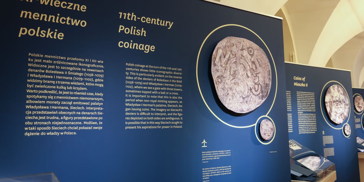 Wystawa w Muzeum Książąt Lubomirskich - pierwsze monety polskie