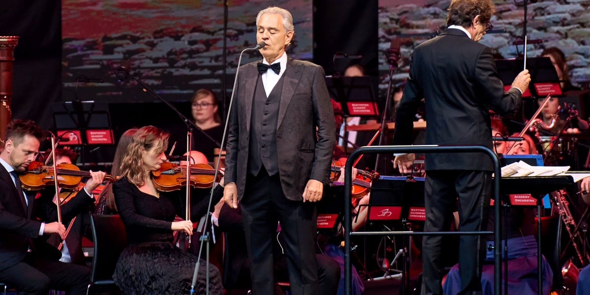 Andrea Bocelli na koncercie we Wrocławiu