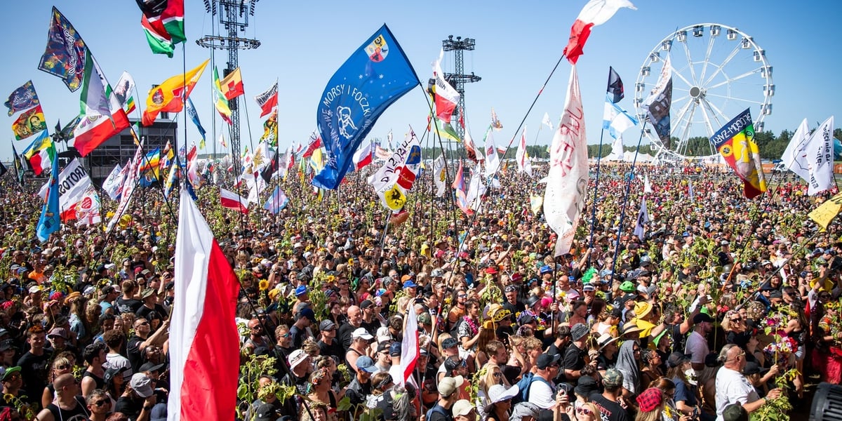Pol'and'Rock 2024. Tłum przed sceną