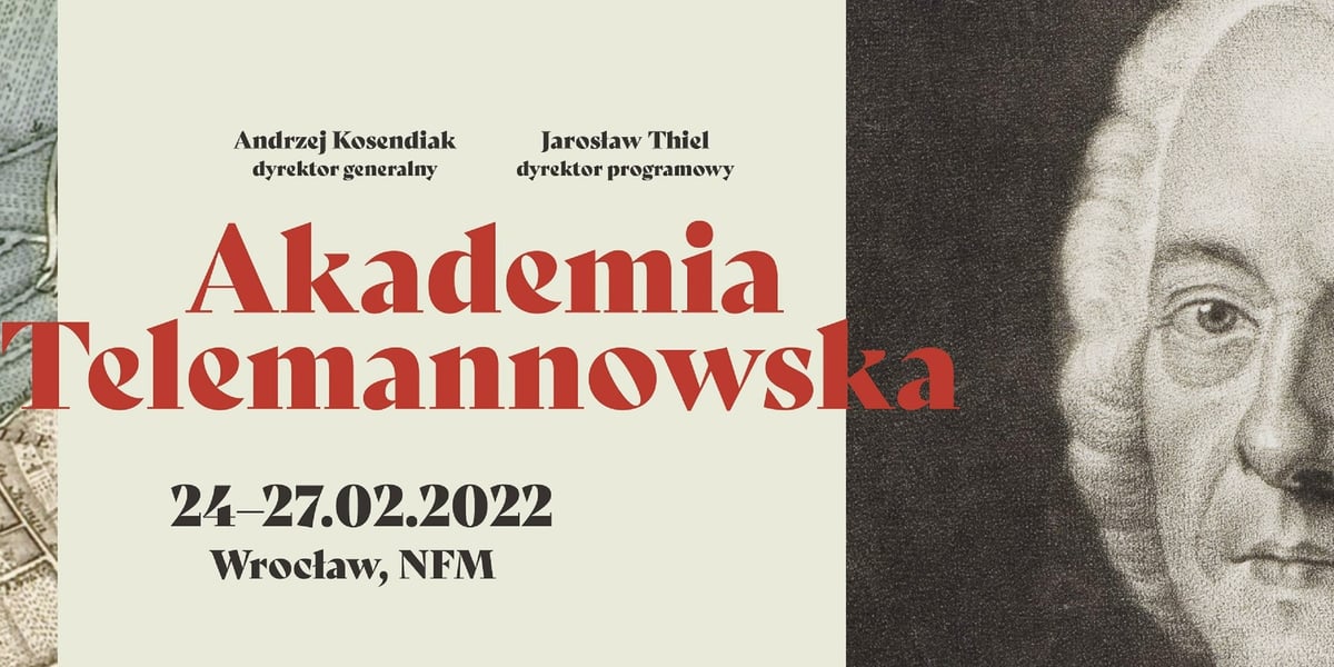 Fragment plakatu Akademii Telemannowskiej