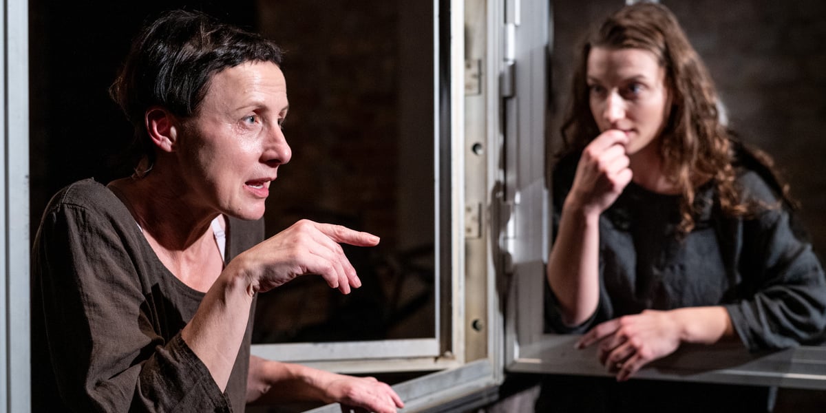 Spektakl "Słoje drzewa" w Teatrze na faktach. Zdjęcie archiwalne, wykonane podczas premiery spektaklu w czerwcu 2025.
