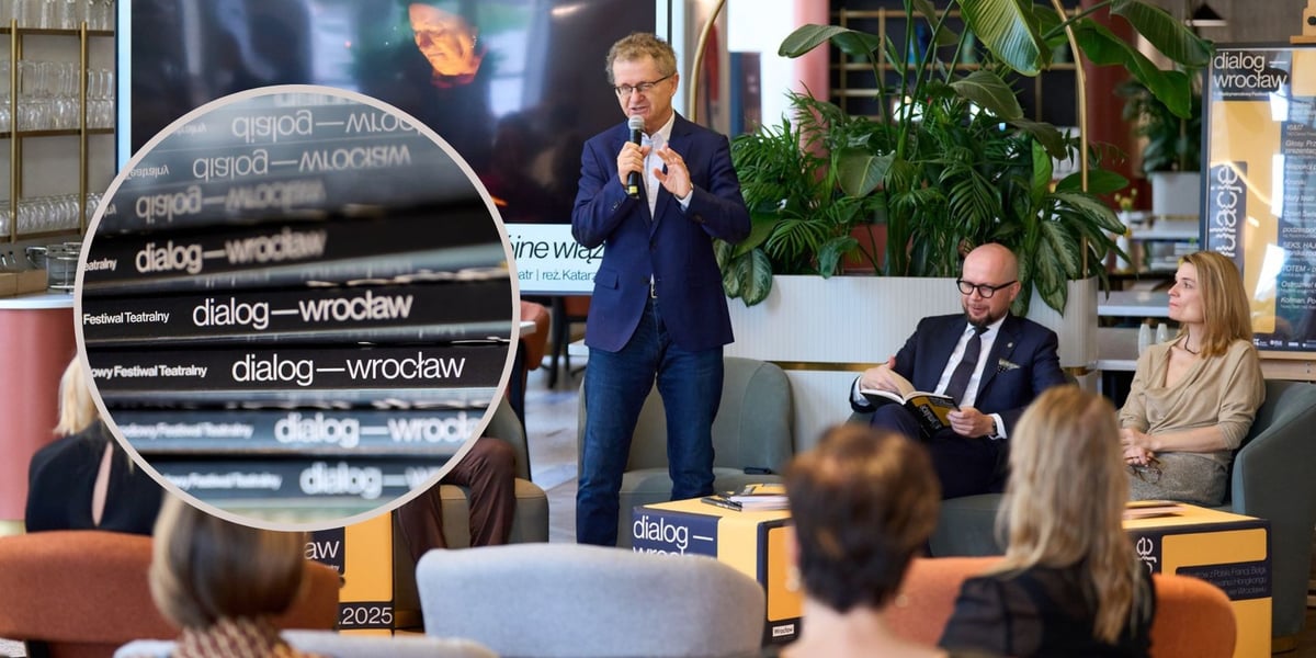 Na zdjęciu z lewej przemawia prof. Mirosław Kocur, obok niego wiceprezydent Wrocławia Jakub Mazur i dyrektor Strefy Kultury Wrocław Olga Nowakowska