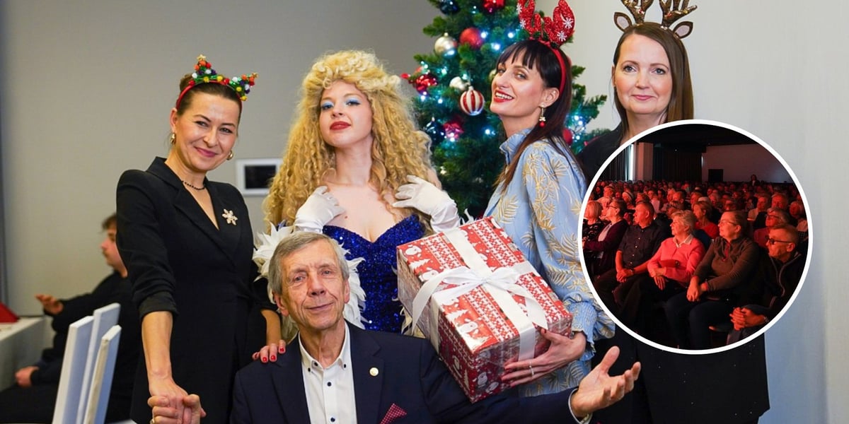 Na zdjęciu Jerzy Skoczylas, który poprowadził koncert z artystami