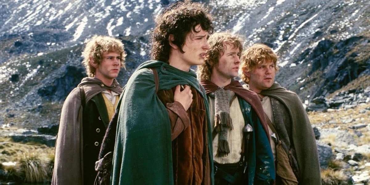 Kadr z  jednego z filmów trylogii "Władca Pierścieni" 