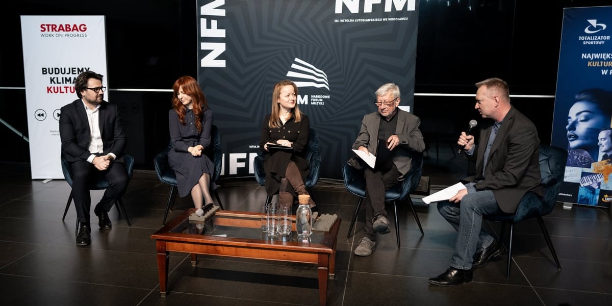 Ogłoszenie programu 61. Międzynarodowego Festiwalu Wratislavia Cantans. Na zdjęciu uczestnicy konferencji 