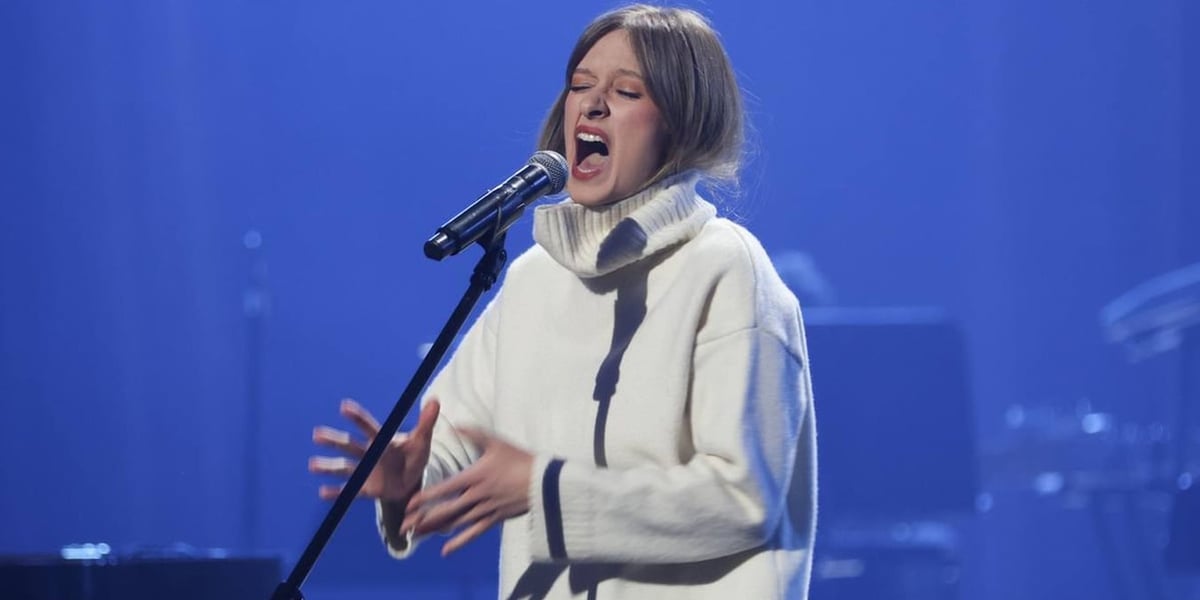 Monika Padewska, zwyciężczyni konkursu aktorskiej interpretacji piosenki na 46. PPA