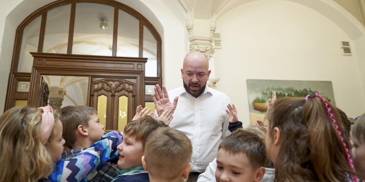 Dzieci z wizytą u prezydenta 