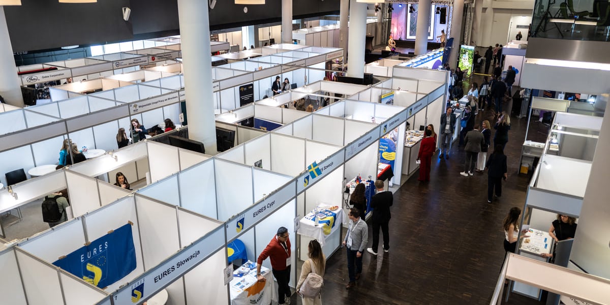 Międzynarodowe Targi Pracy „With EURES to Europe!”. Wrocław, Tarczyński Arena, 22.04.2026.