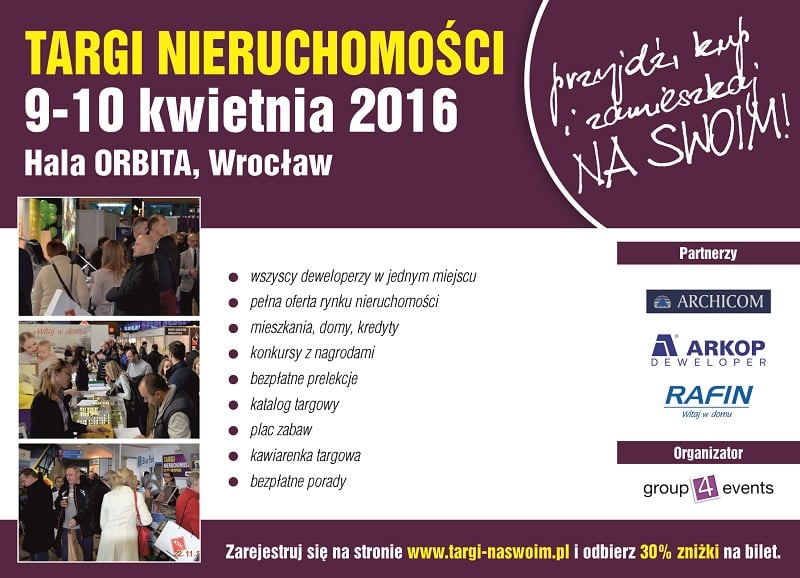 9-10 kwietnia: Targi mieszkaniowe „Na swoim”