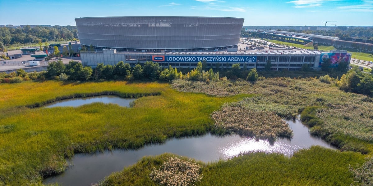 Teren przy Stadionie Tarczyński Arena brany pod uwagę w analizach zasadności budowy hali widowiskowo-sportowej i małej hali wielofunkcyjnej, wrzesień 2026