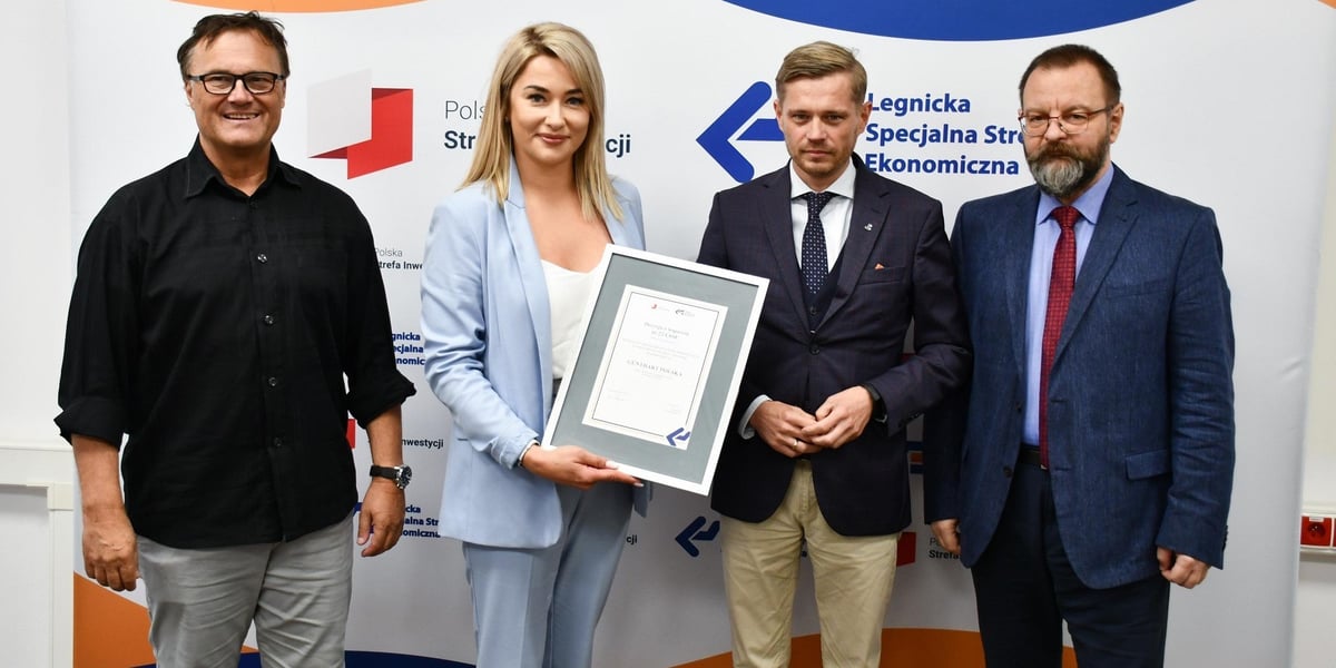 Przedstawiciele Legnickiej Specjalnej Strefy Ekonomicznej i firmy Günthart