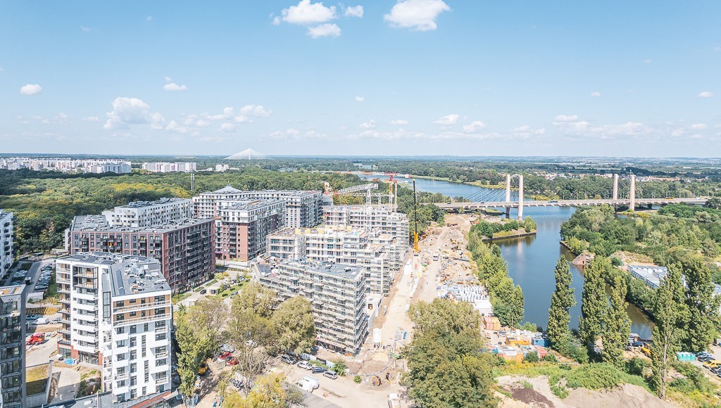Tak powstaje Port Popowice - jedna z największych nadodrzańskich j inwestycji we Wrocławiu