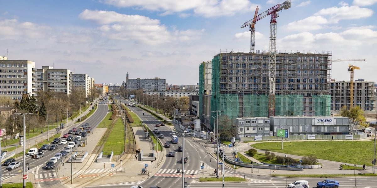 Budowa budynku na ulicy Legnickiej 