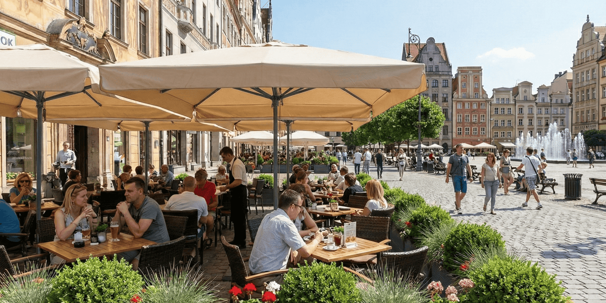Ogródki gastronomiczne na wrocławskim Rynku