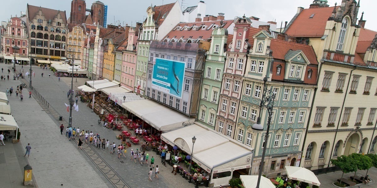 Ogródki gastronomiczne na wrocławskim Rynku