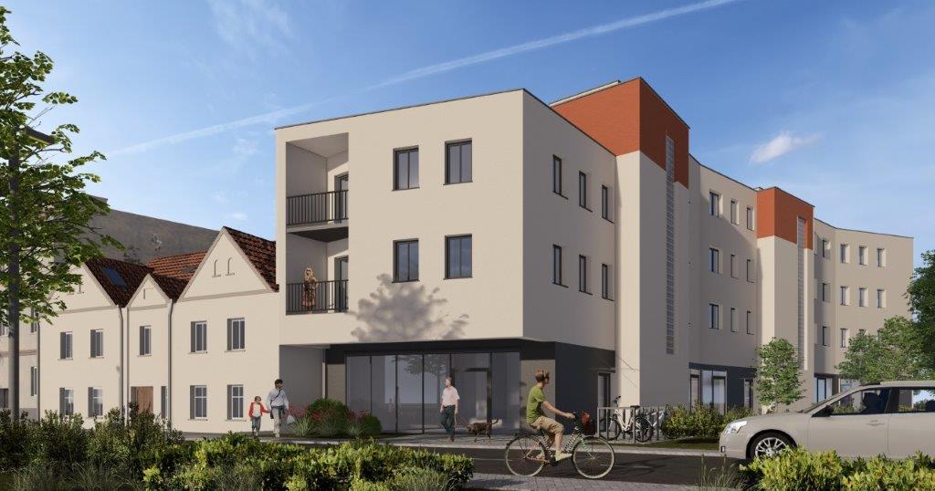 Budynki mieszkalne, wizualizacja TBS Wrocław inwestycja „Leśnica X” 