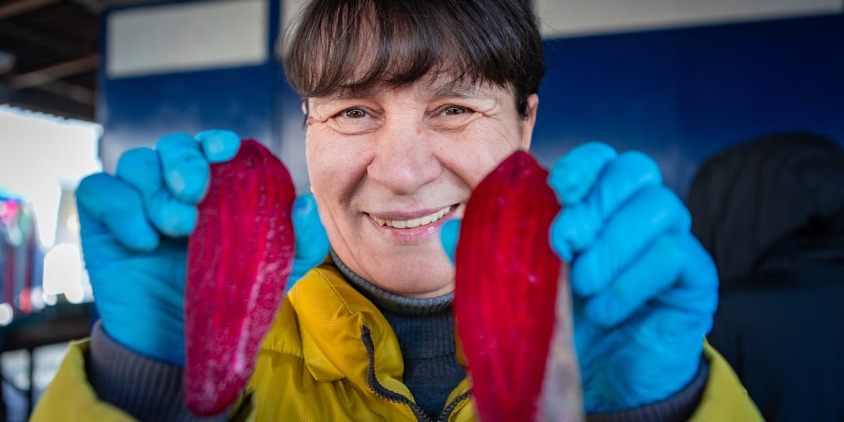 Swietłana Łukan, sprzedawczyni na Bazarze Komandor