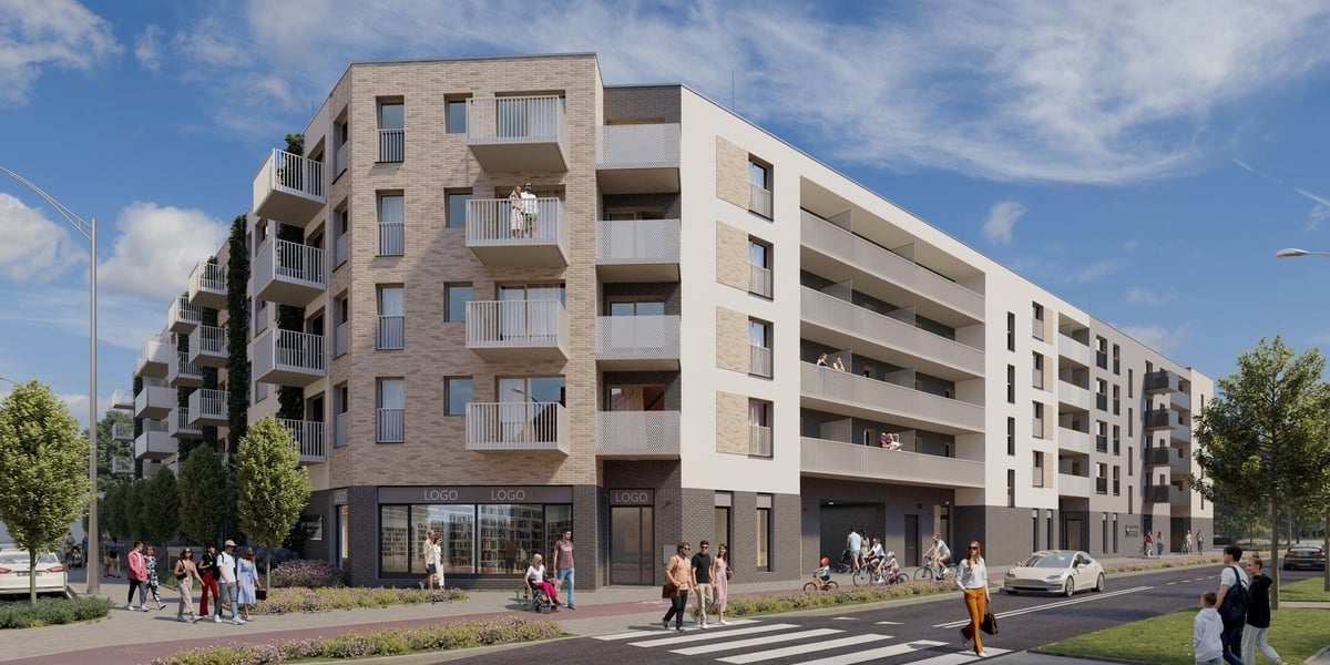 Budynek mieszkalny TBS Wrocław na Brochowie, wizualizacja