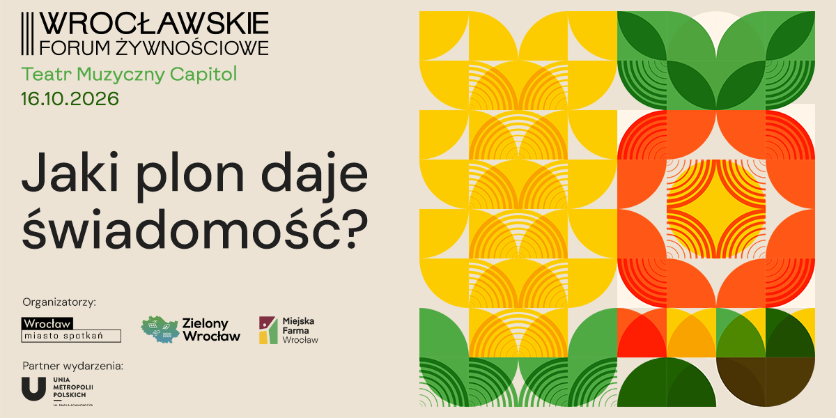 Banner promujący Wrocławskie Forum Żywnościowe