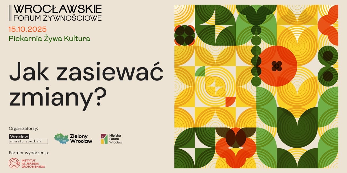 Banner promujący Wrocławskie Forum Żywnościowe