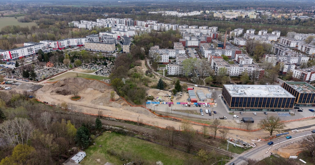 Trwa budowa pętli i parkingu na końcu trasy tramwaju na Swojczyce [ZDJĘCIA]
