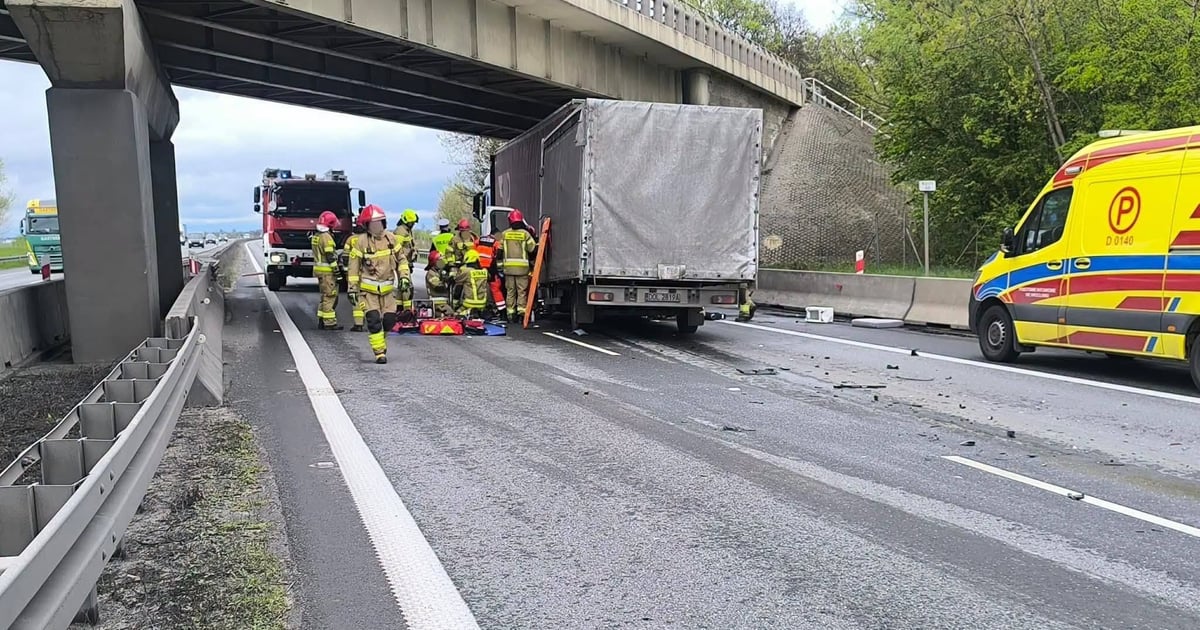 Wypadek na A4 w Karwianach. Utrudnienia w ruchu zakończone