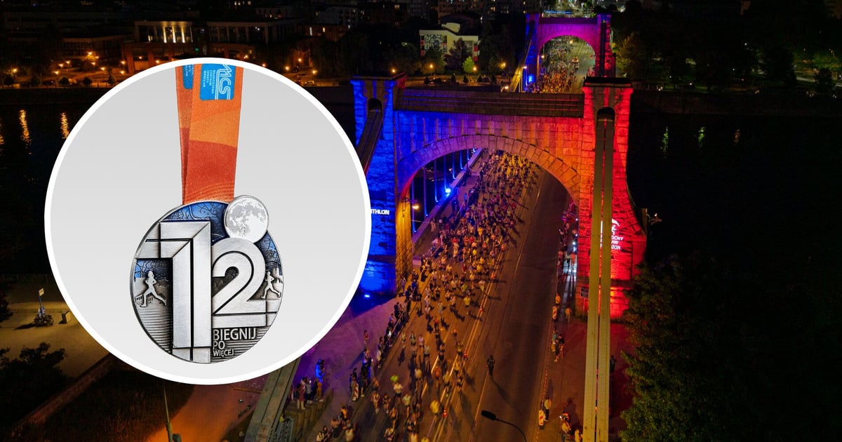 Tak będzie wyglądał tegoroczny medal Nocnego Półmaratonu