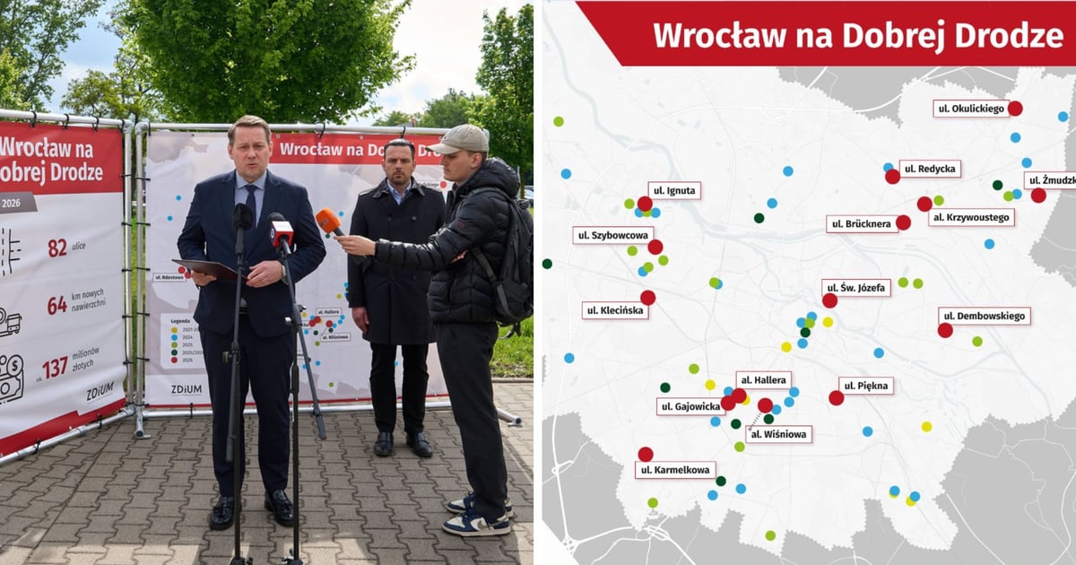 „Wrocław na Dobrej Drodze”. Pięć lat remontów dróg i kolejne inwestycje