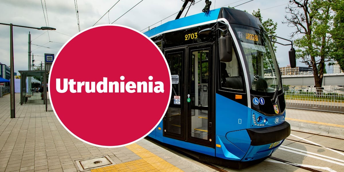 Połamany pantograf na Piłsudskiego i naprawa sieci na Pilczyckiej. Objazdy tramwajów