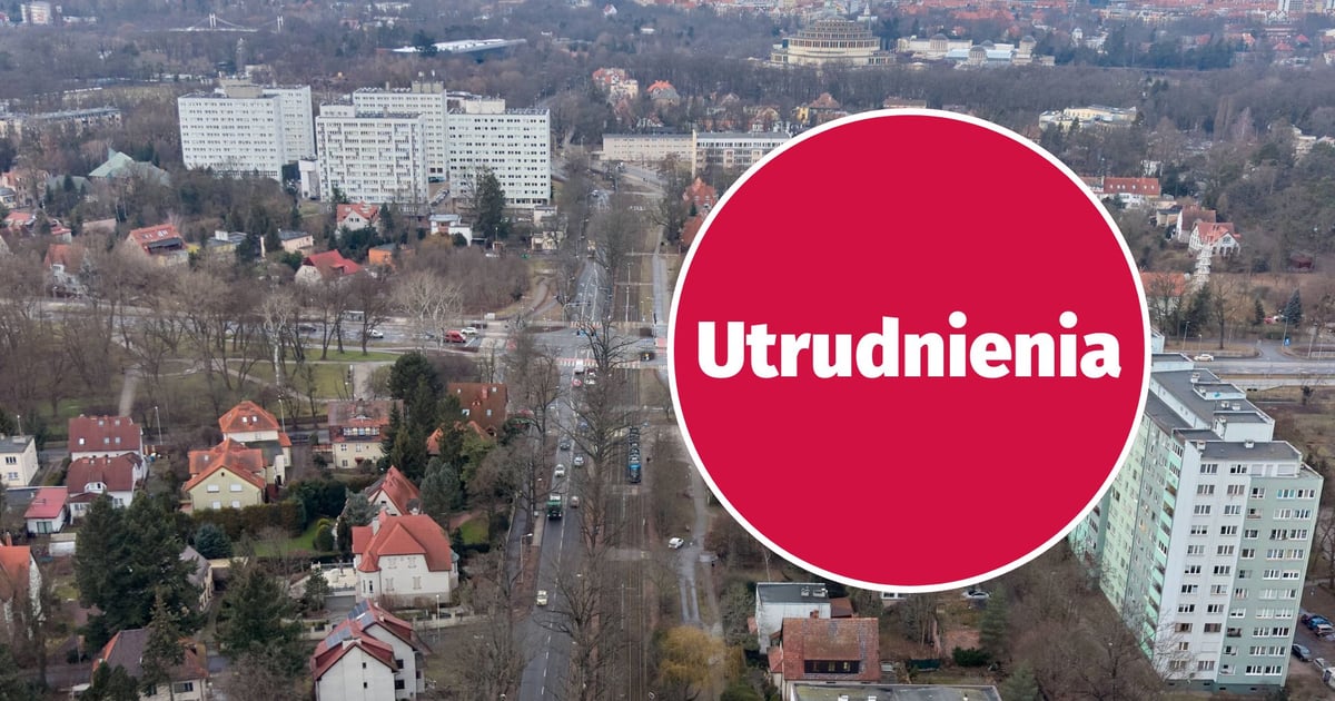 Ręczne kierowanie ruchem na skrzyżowaniu Wróblewskiego i AWW