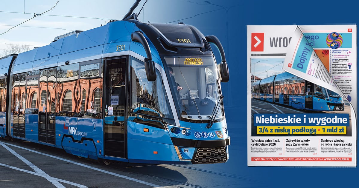 Niebieskie i wygodne - aż 75 proc. tramwajów ma niską podłogę i klimatyzację [NOWY BIULETYN]