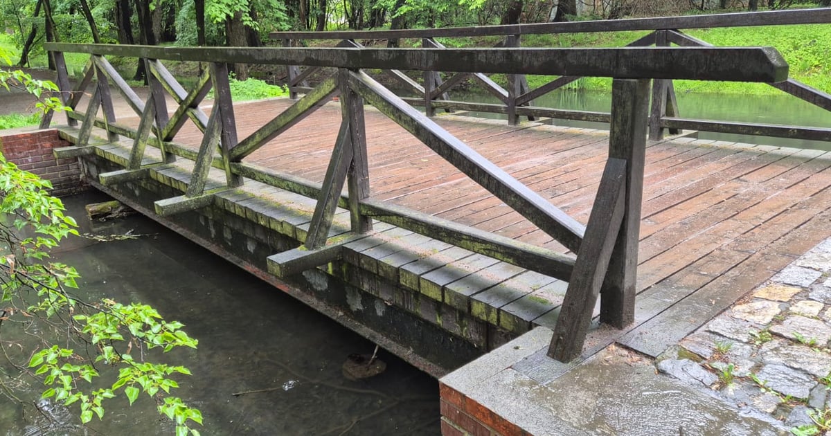 Parkowy mostek czeka gruntowna renowacja. niedługo przetarg