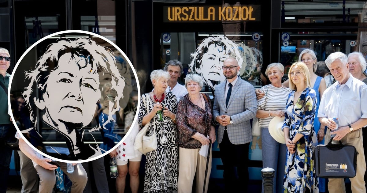 Poetka Urszula Kozioł nową patronką tramwaju MPK Wrocław | ZDJĘCIA