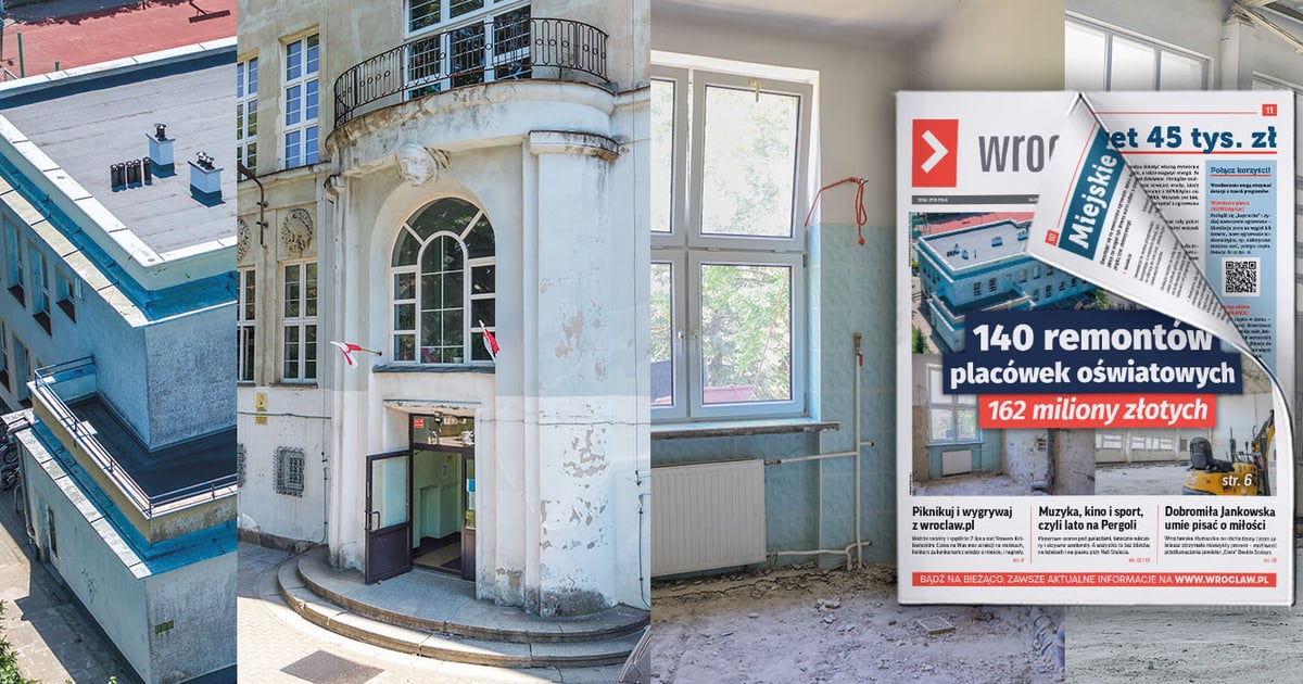 140 wakacyjnych remontów placówek oświatowych za 162 miliony złotych [NOWY BIULETYN]