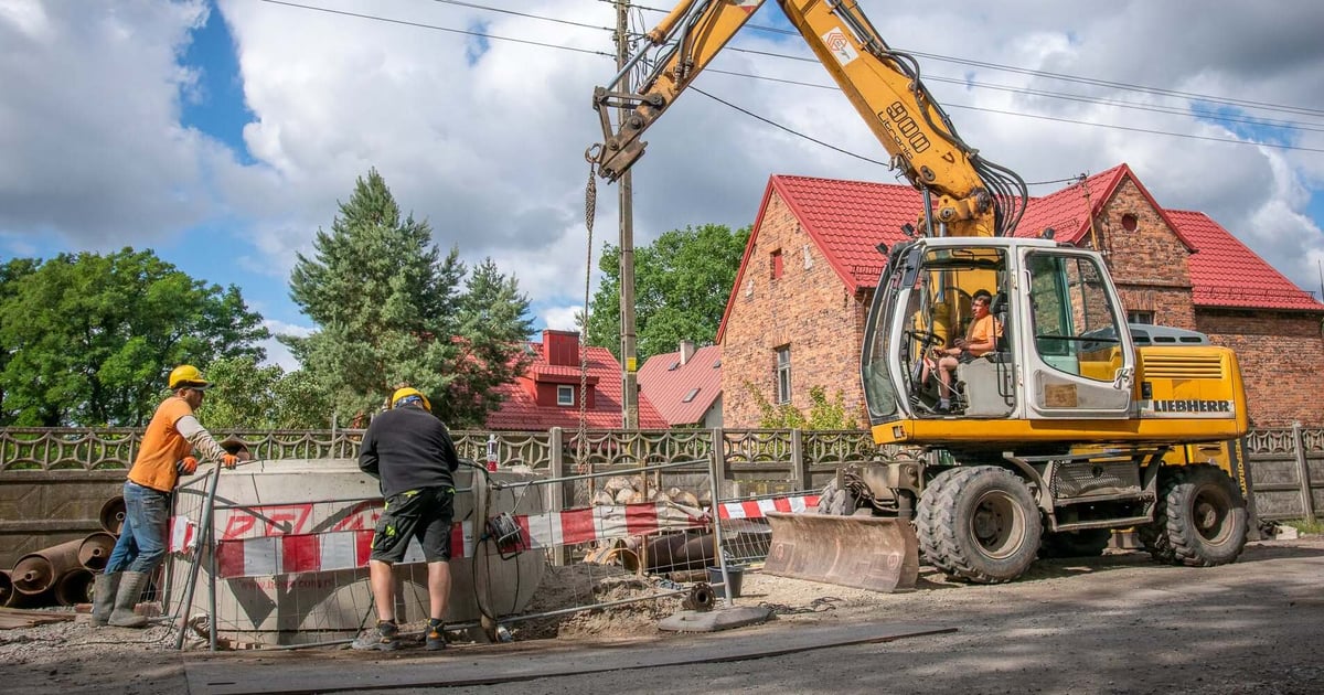 Postęp na budowie kanalizacji i wodociągów na Kłokoczycach