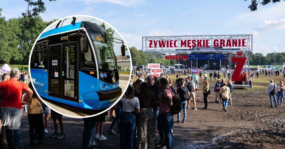 Męskie Granie we Wrocławiu: Będą dodatkowe tramwaje po koncertach