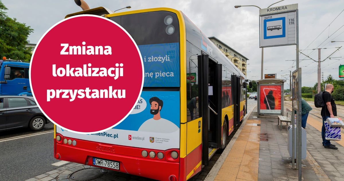 Od 25 lipca zmiana lokalizacji przystanku "Kromera (Czajkowskiego)"