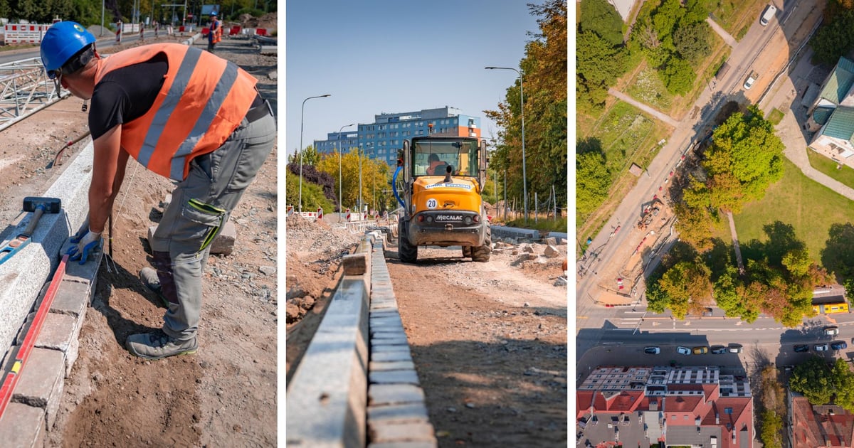 Pierwsze krawężniki na modernizowanej ul. Gajowickiej. Niebawem zobaczymy tam asfalt