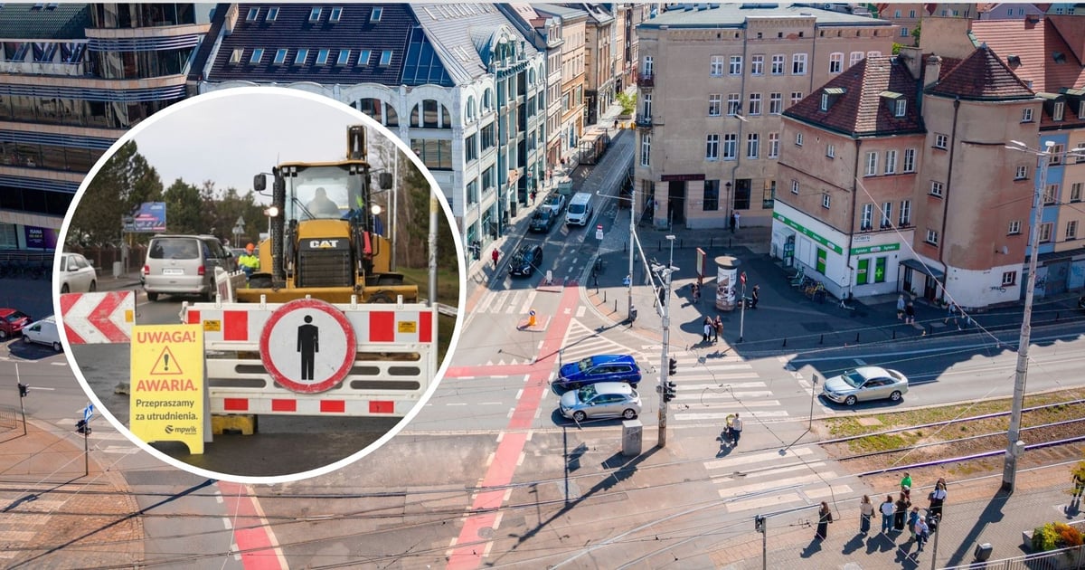 Awaria wodociągowa przy ul. Ruskiej. Tramwaje pojadą objazdem