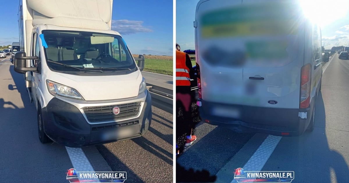 Karambol na A4. Przed Kątami Wrocławskimi zderzył się 4 busy | ZDJĘCIA