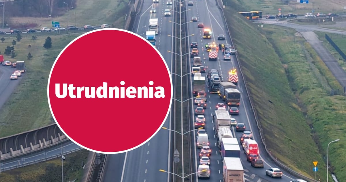 Kolizja na A8 koło Wrocławia. Zablokowany pas w kierunku Kudowy