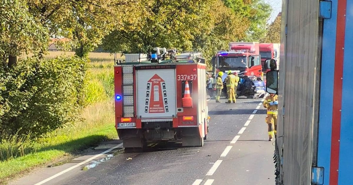 Wypadek na trasie z Wrocławia do Świdnicy. DK35 częściowo zablokowana