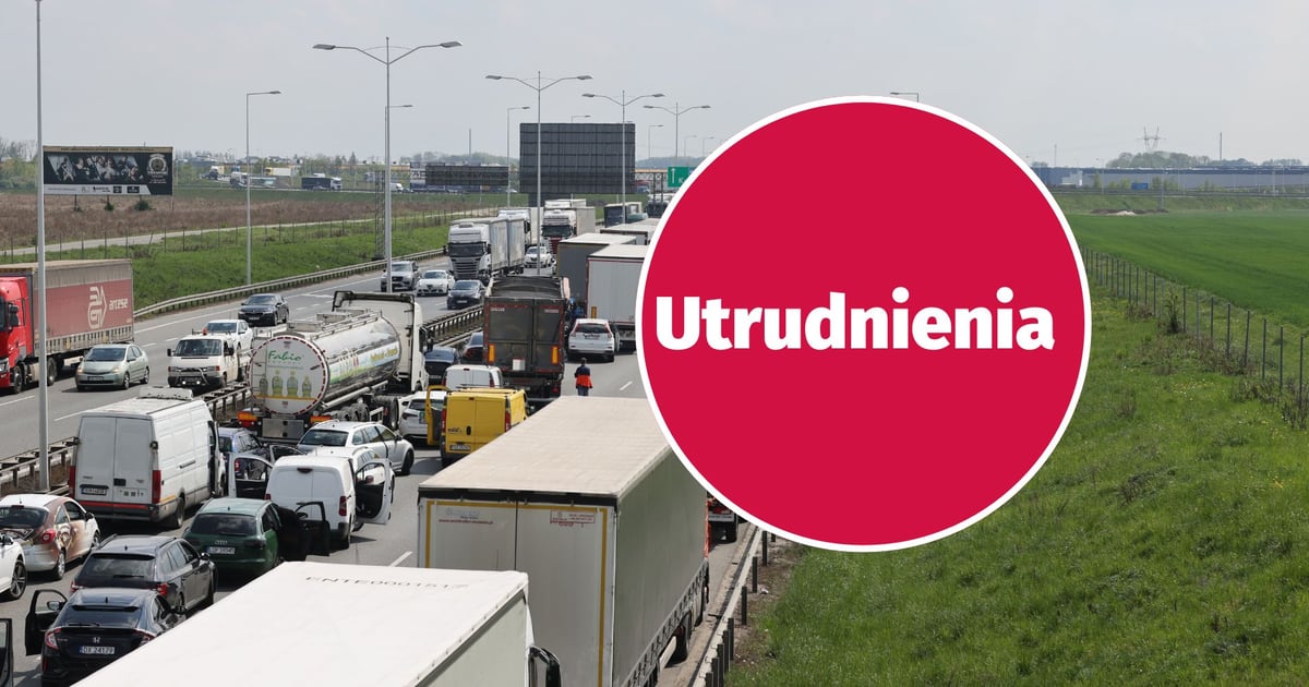 Utrudnienia na wrocławskich autostradach A4 i AOW. Kolizja i awaria