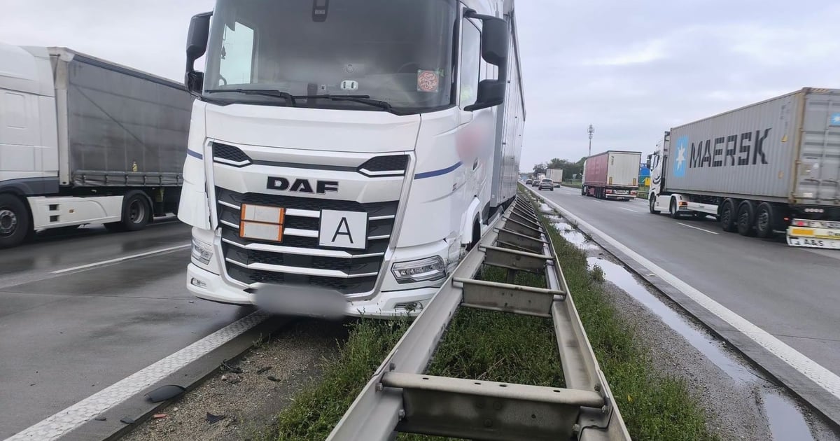 Długi korek na A4 po kolizji ciężarówek. Kilkanaście kilometrów przed Wrocławiem